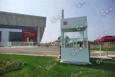 天津展會不銹鋼保安崗亭到貨